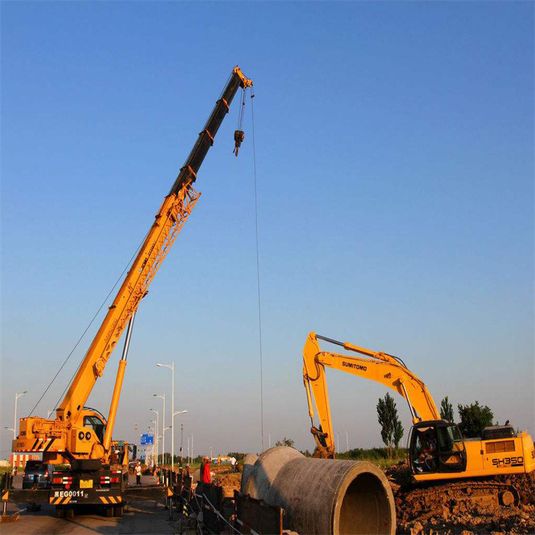 长清25吨吊车吊8吨,最远吊多少米